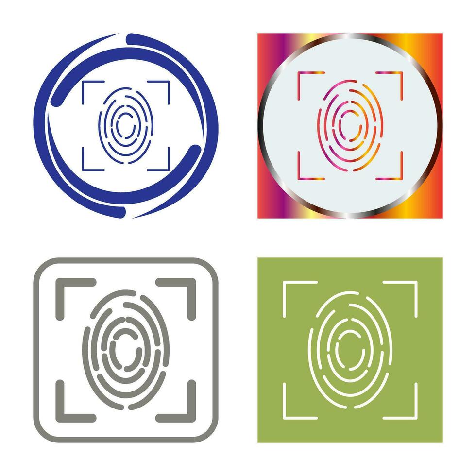 Fingerprint Vector Icon