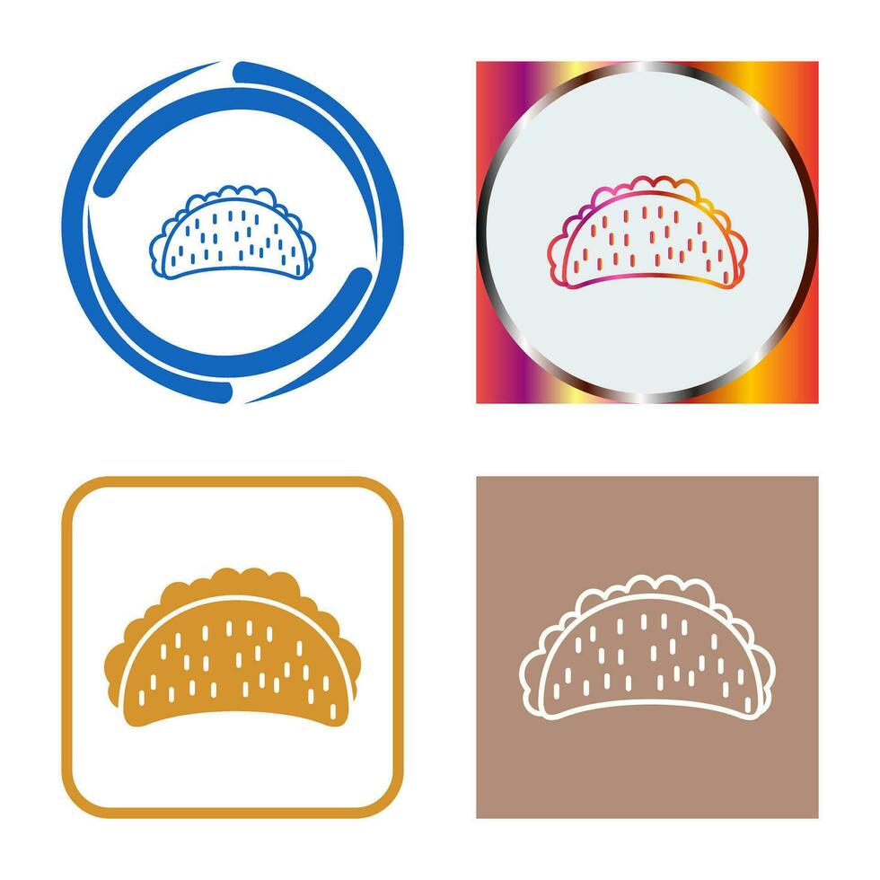 icono de vector de tacos