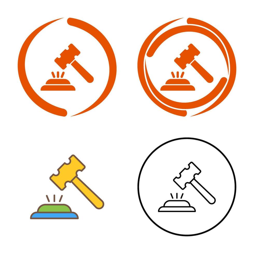 Gavel Vector Icon