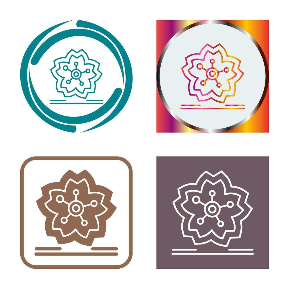 Cherry Blossom Vector Icon