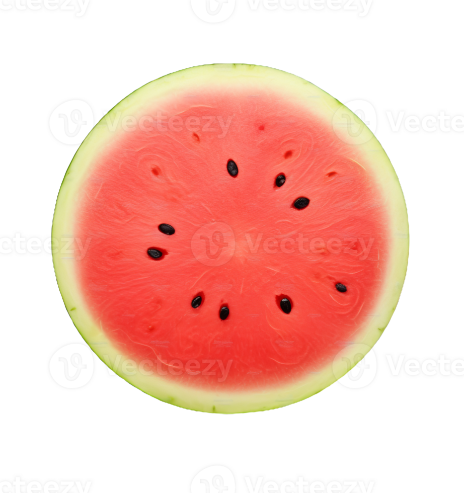 Half of watermelon isolated on transparent background png