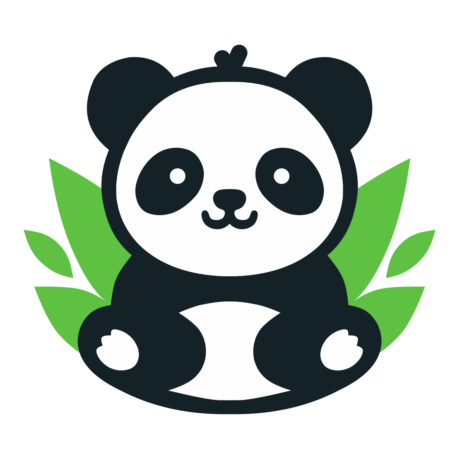 The panda logo is simple and elegant 34413549 PNG
