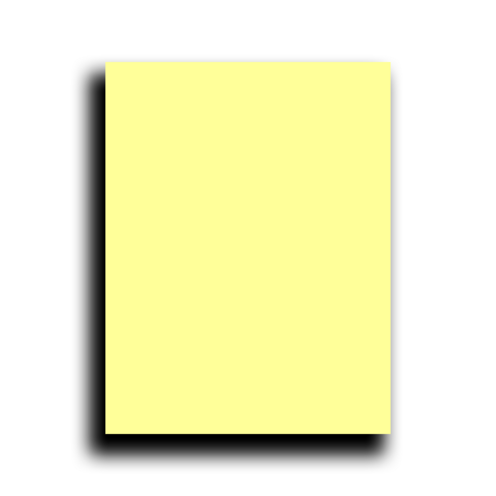 Sticky note paper blank template isolated on transparent background png