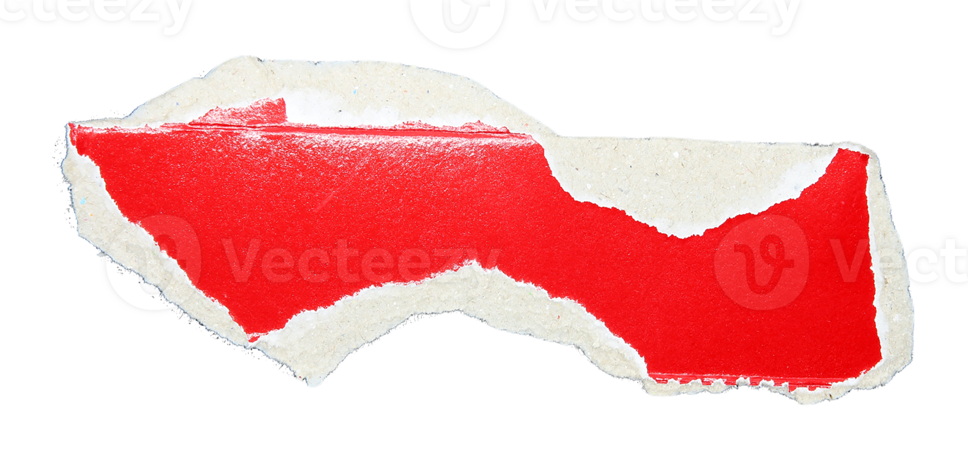 Pieces of torn paper on transparent background png file
