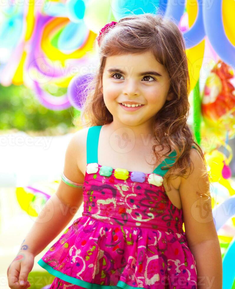 Little girl birthday photo