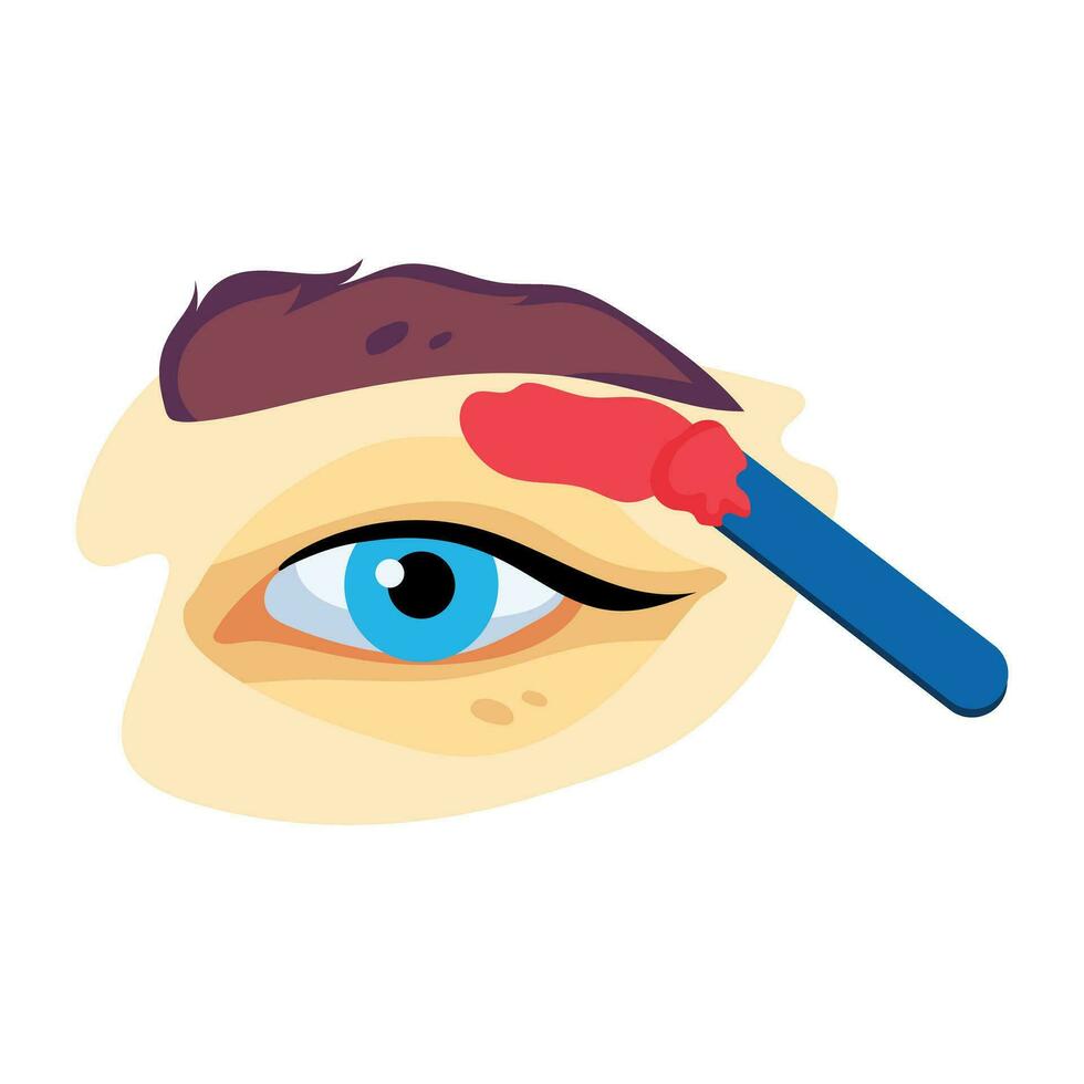 Trendy Eyebrow Wax vector