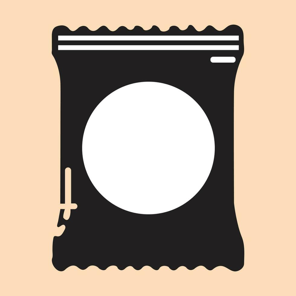 Bag or packet potato chips icon vector