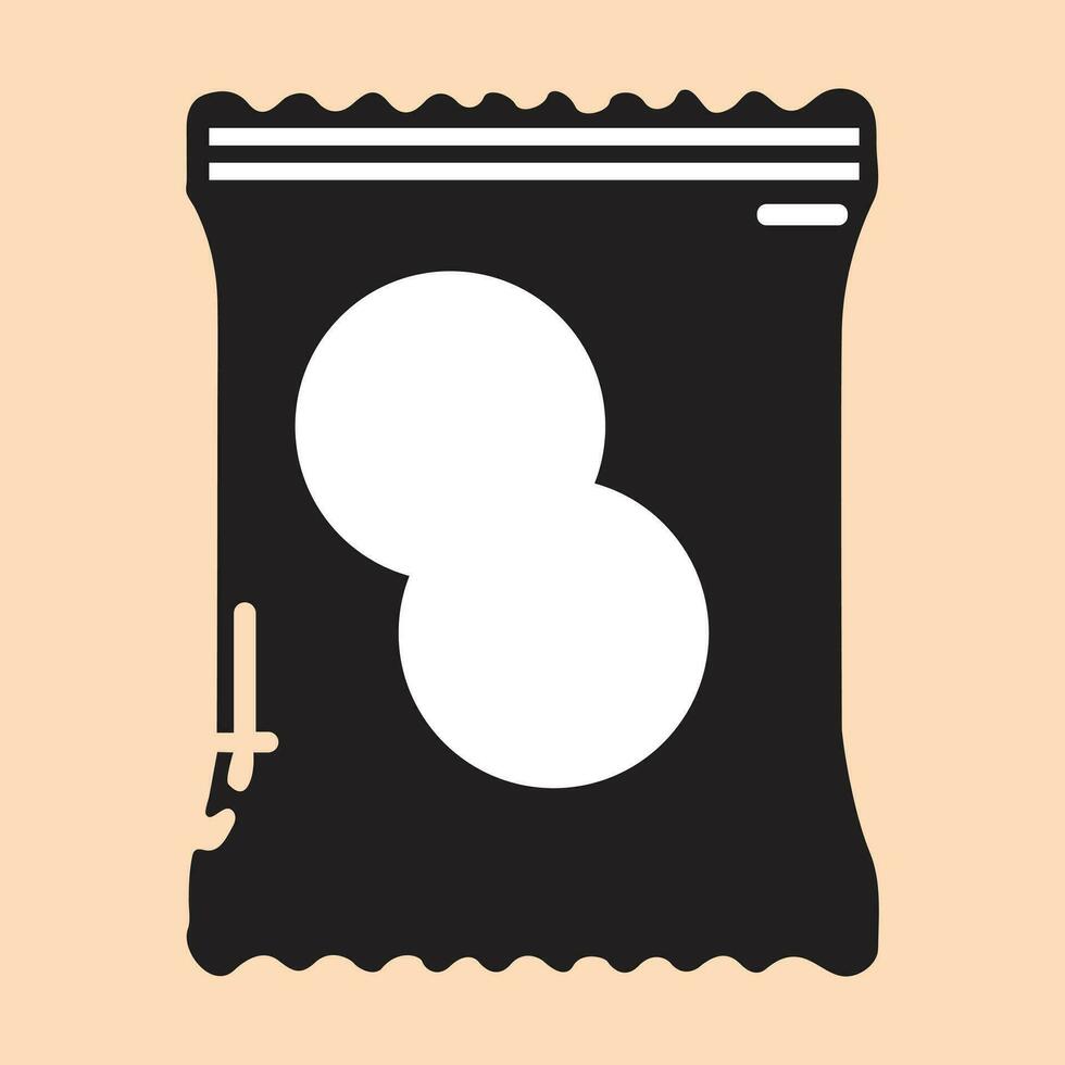 Bag or packet potato chips icon vector