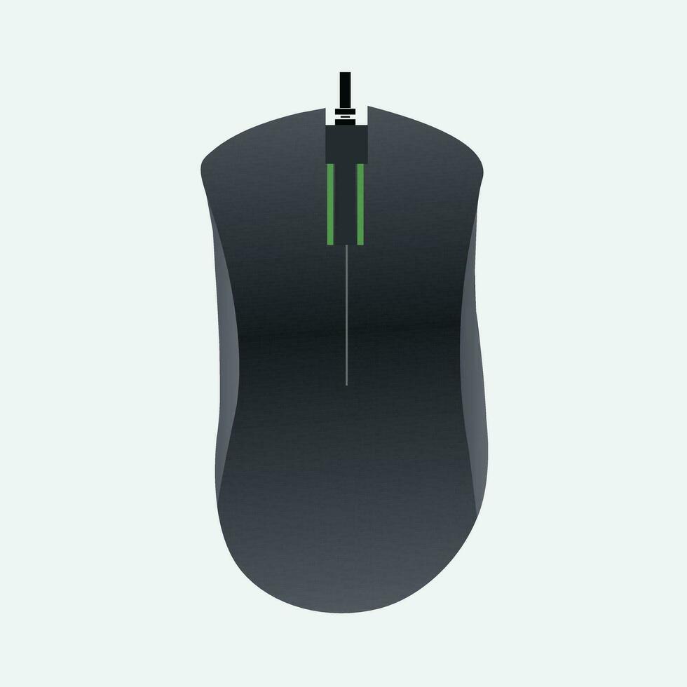 Gaming Mouse Vector Illustration Icon Symbol