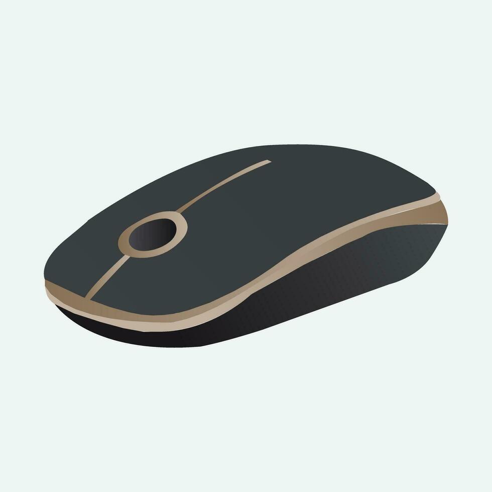 Gaming Mouse Vector Illustration Icon Symbol