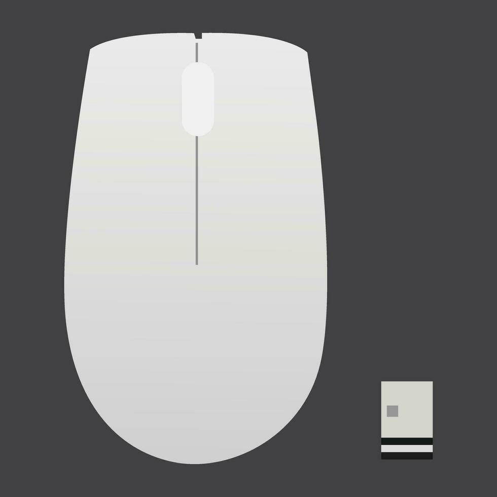 Gaming Mouse Vector Illustration Icon Symbol
