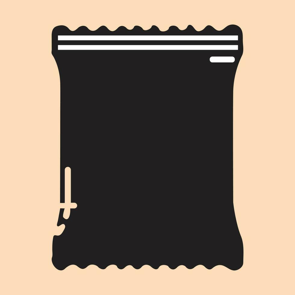 Bag or packet potato chips icon vector