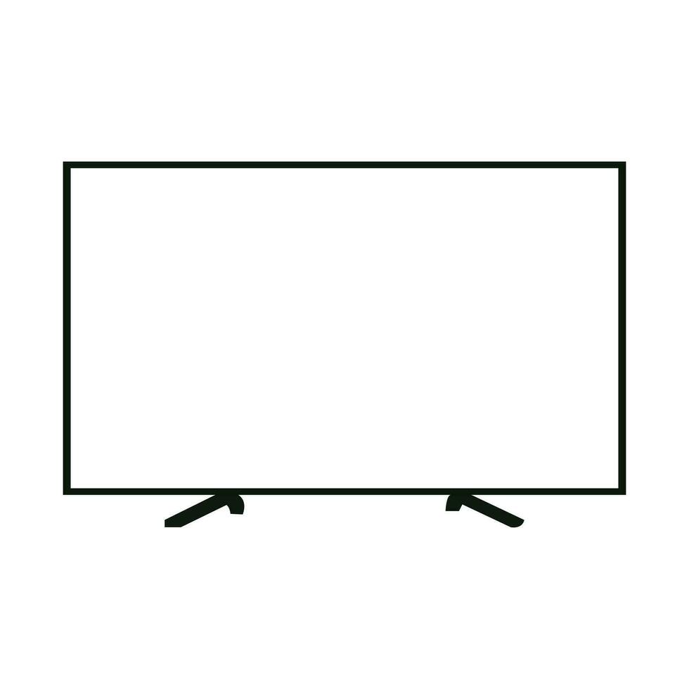 vector plano inteligente televisión icono