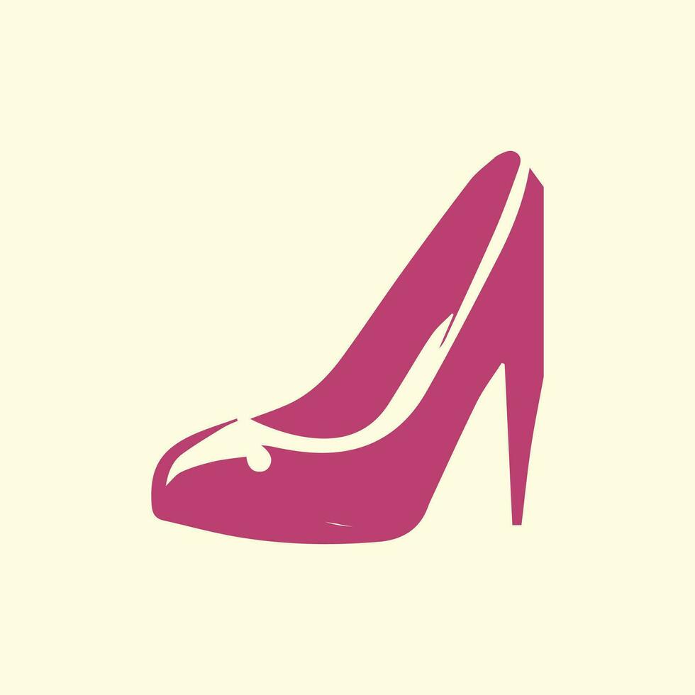 A distinct pair of colourful women's shoes. women's stiletto high-heeled shoe collection. stylish shoes for girls. vector