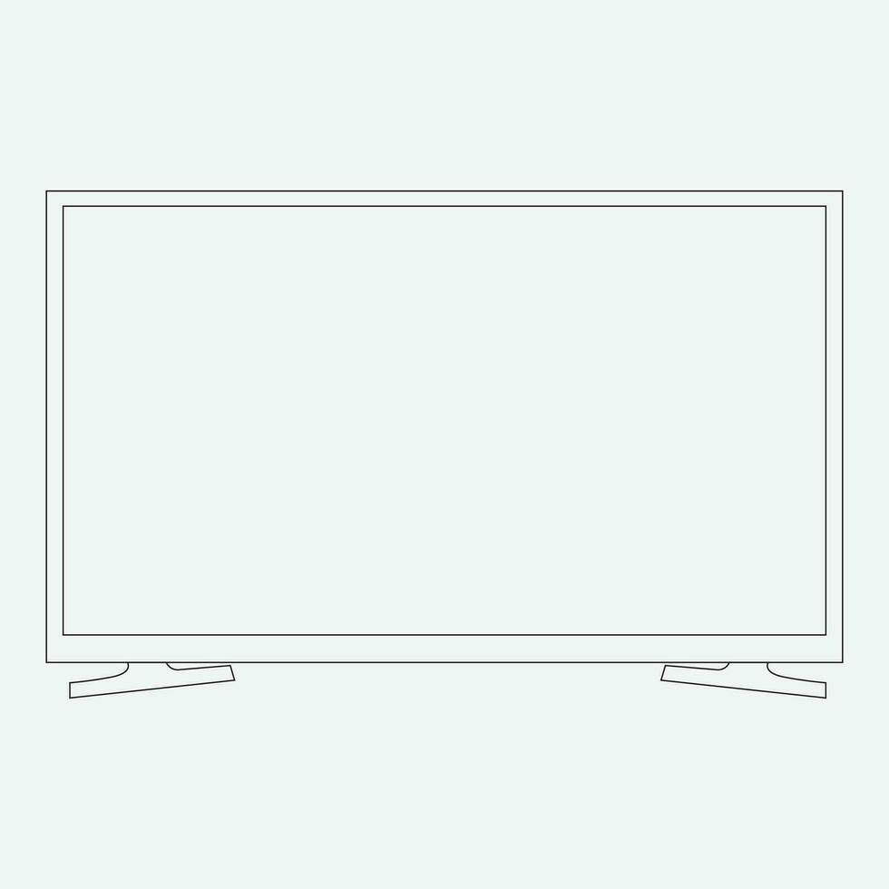 Vector Flat Smart TV Icon