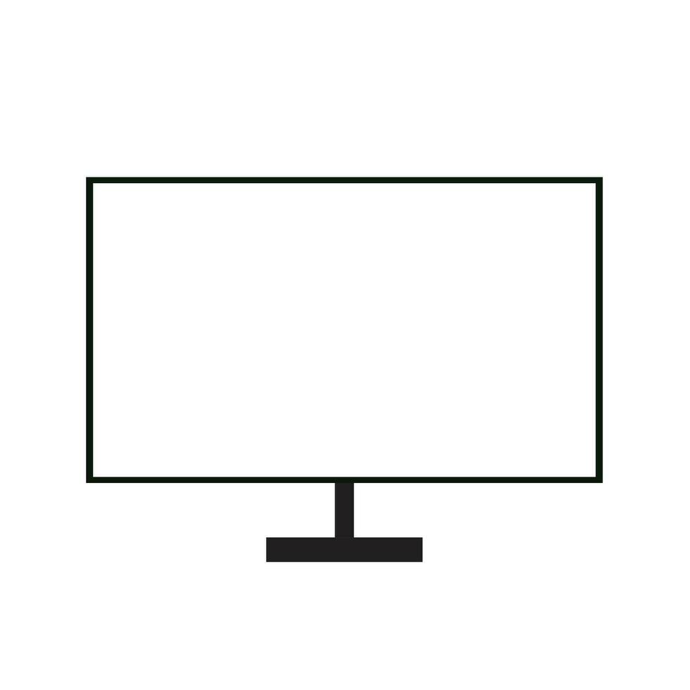 vector plano inteligente televisión icono