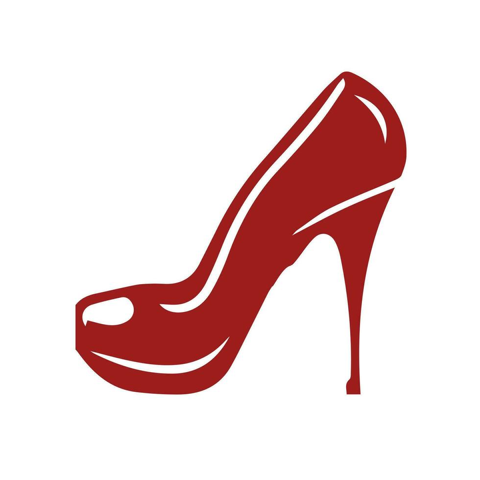 A distinct pair of colourful women's shoes. women's stiletto high-heeled shoe collection. stylish shoes for girls. vector