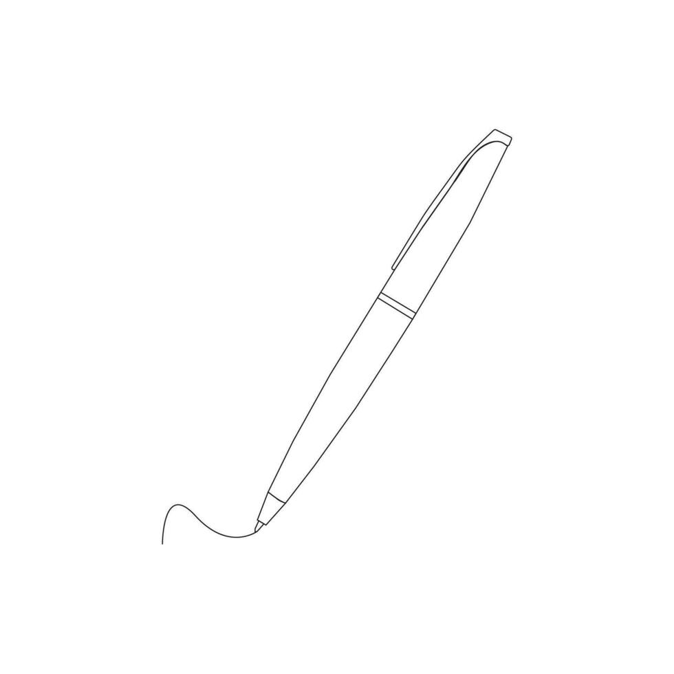 Pen  write icon with white background vector