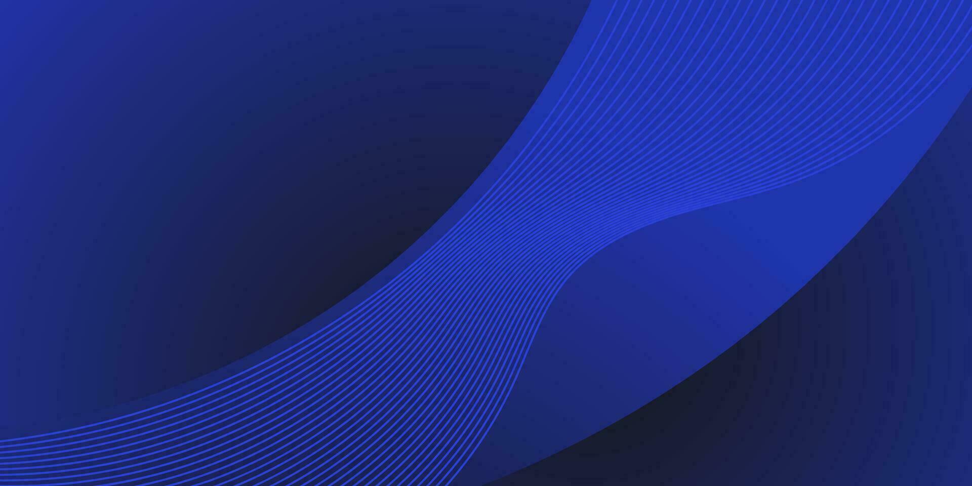 abstract blue curve background for business vector