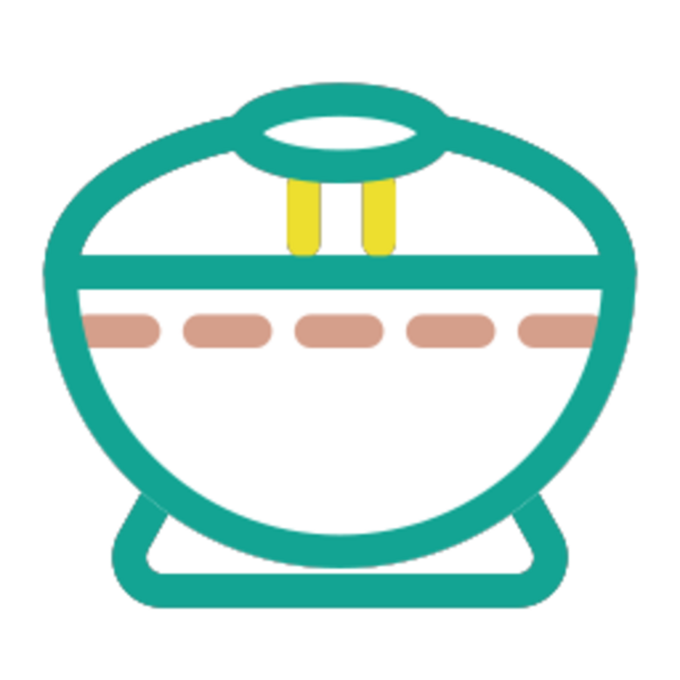 rice bowl illustration design png