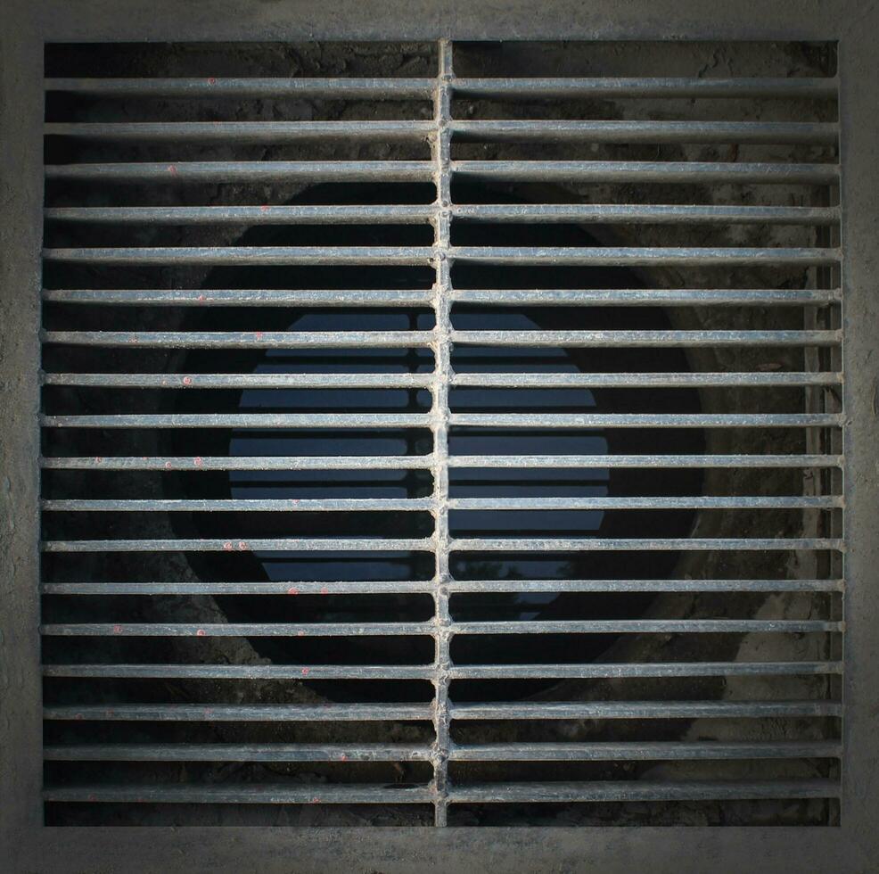 background square sewer grille photo