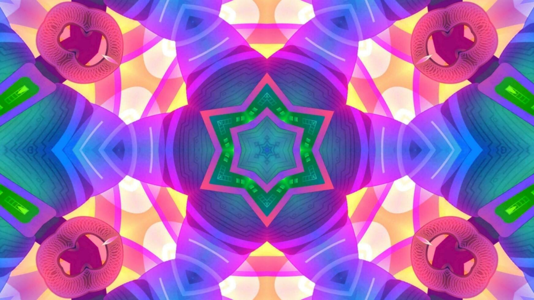 Abstract kaleidoscope background. Beautiful kaleidoscope seamless pattern. Multicolor mosaic texture. Seamless kaleidoscope texture. Unique kaleidoscope design photo