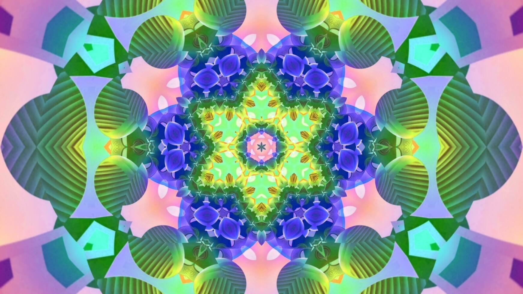Abstract kaleidoscope background. Beautiful kaleidoscope seamless pattern. Multicolor mosaic texture. Seamless kaleidoscope texture. Unique kaleidoscope design photo