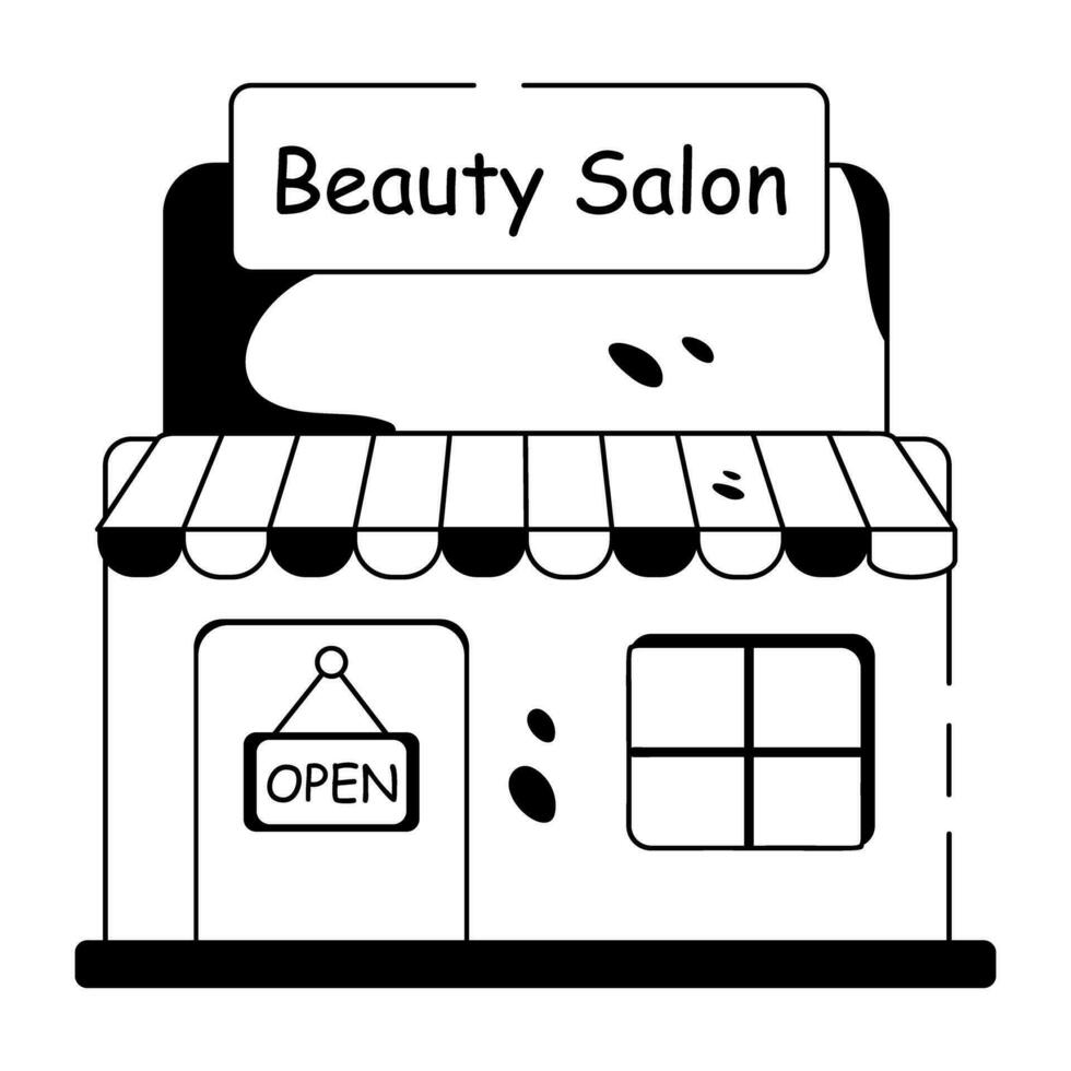 Trendy Beauty Salon vector