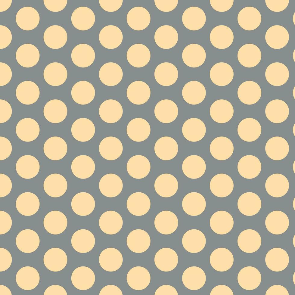 modern simple abstract prihistoric cream color big polka dot pattern on grey color background vector