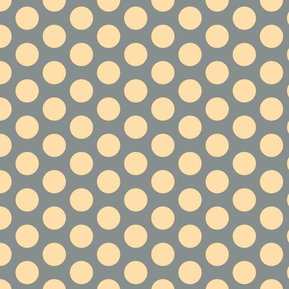 modern simple abstract prihistoric cream color big polka dot pattern on grey color background vector