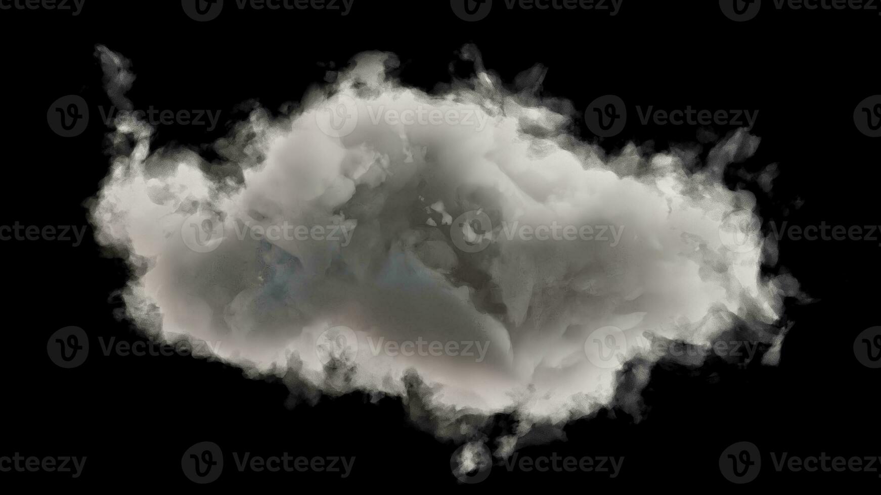 Isolated cloud overlay on transparent background photo