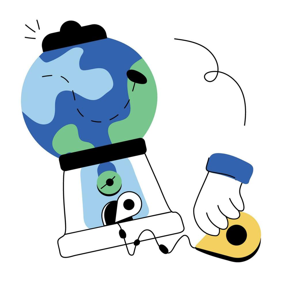 Trendy Global Location vector