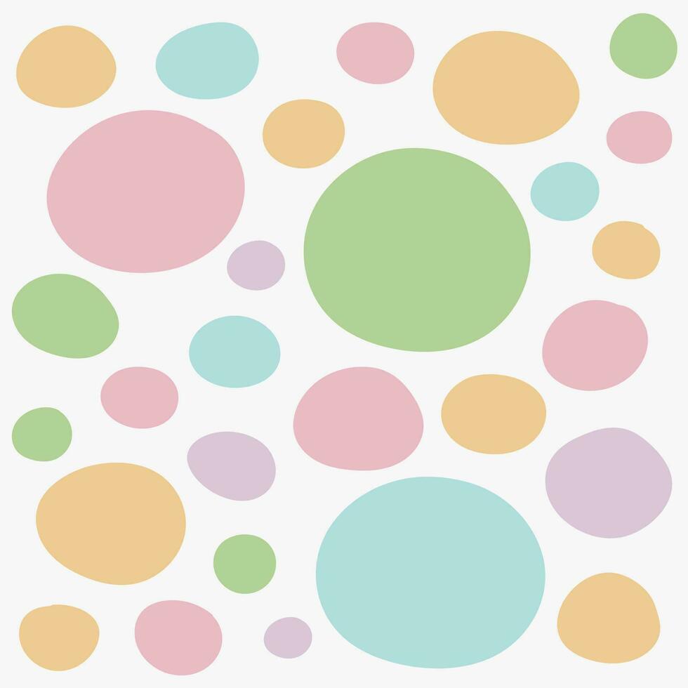Polka Dot Pastel Colour Background vector