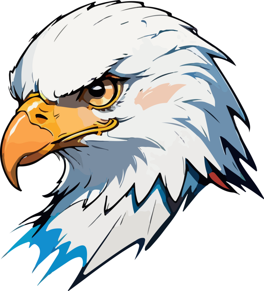 Eagle Head Character Mascot AI Generative png