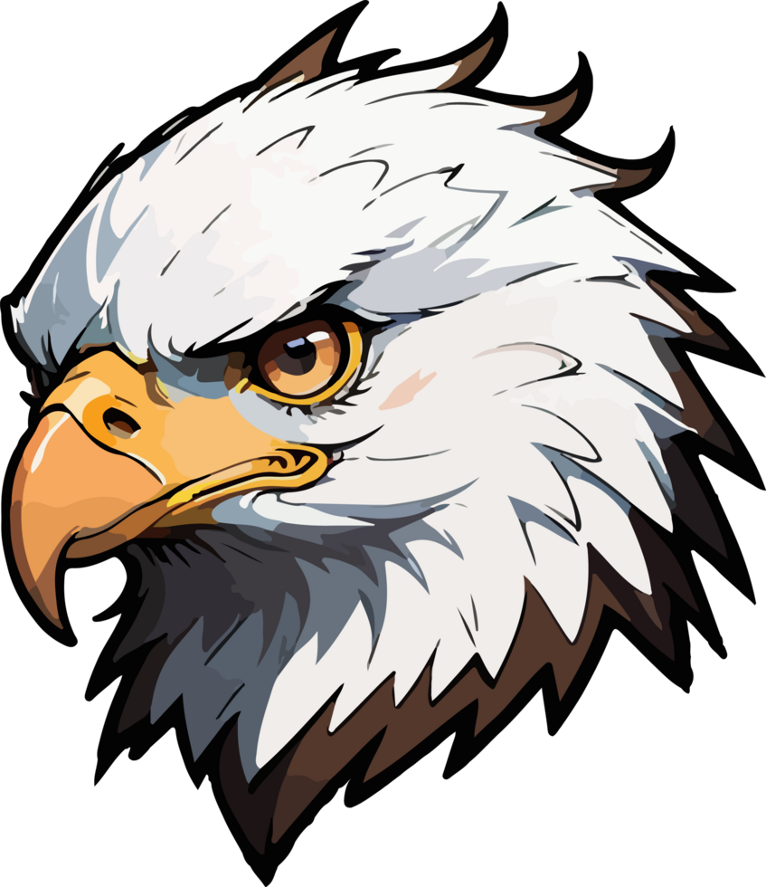 águila cabeza mascota concepto ai generativo png