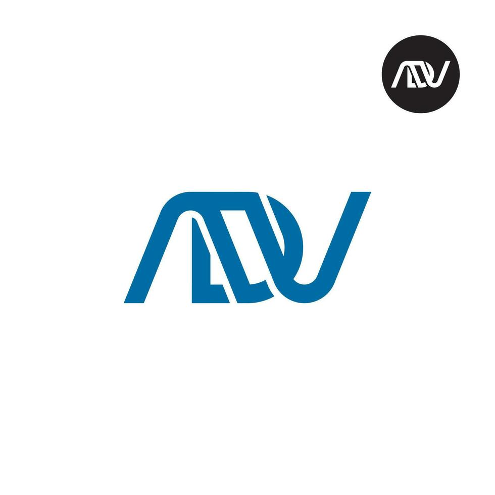 Letter ADV Monogram Logo Design vector