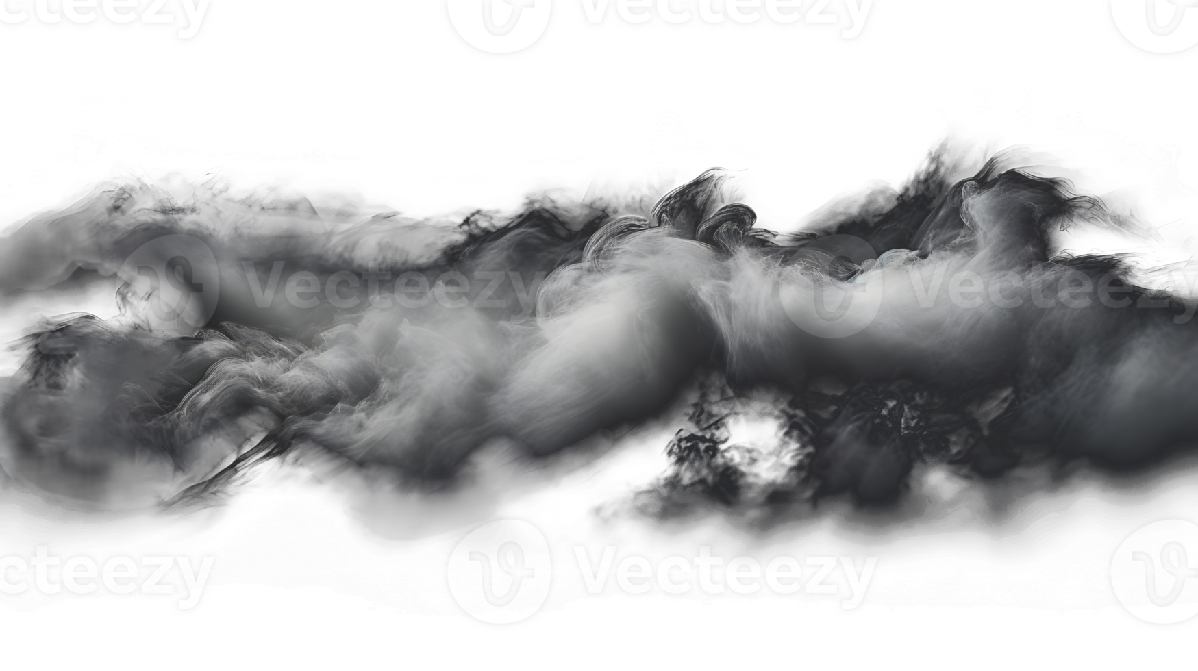 Transparent smoke PNG isolated background