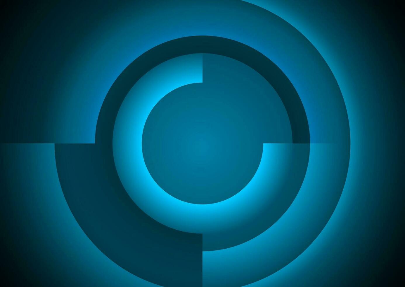 Hi-tech abstract futuristic background with circles vector