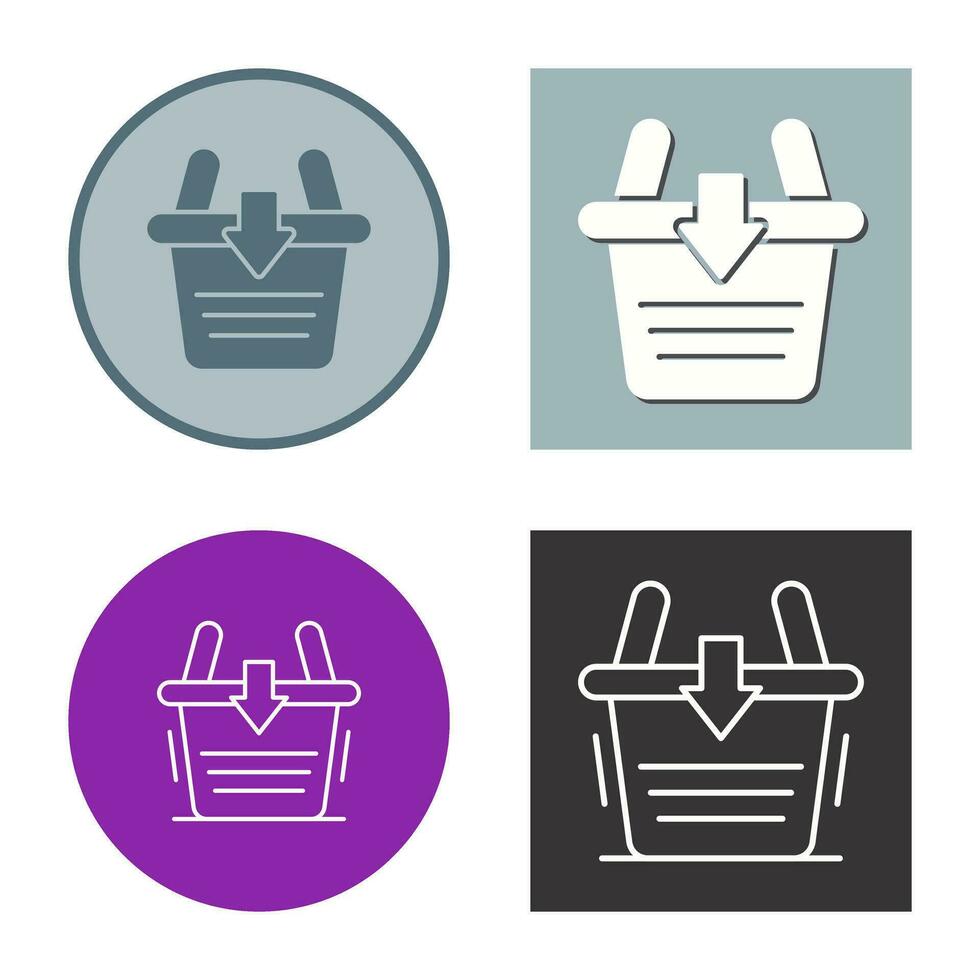 Add To Basket Vector Icon