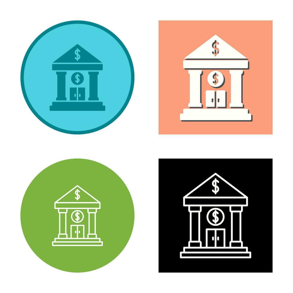 icono de vector de banco