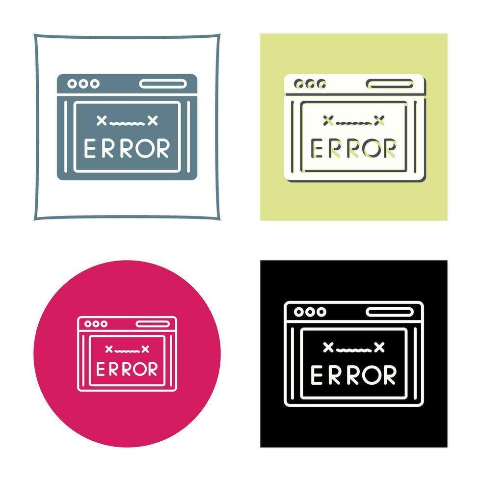 Error Code Vector Icon