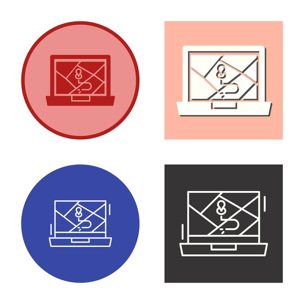 Google Map Vector Icon