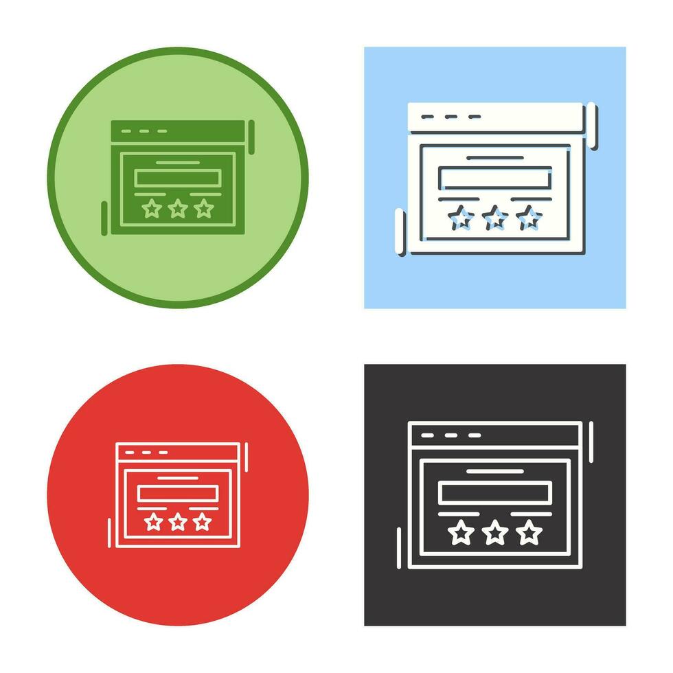 Rating Vector Icon