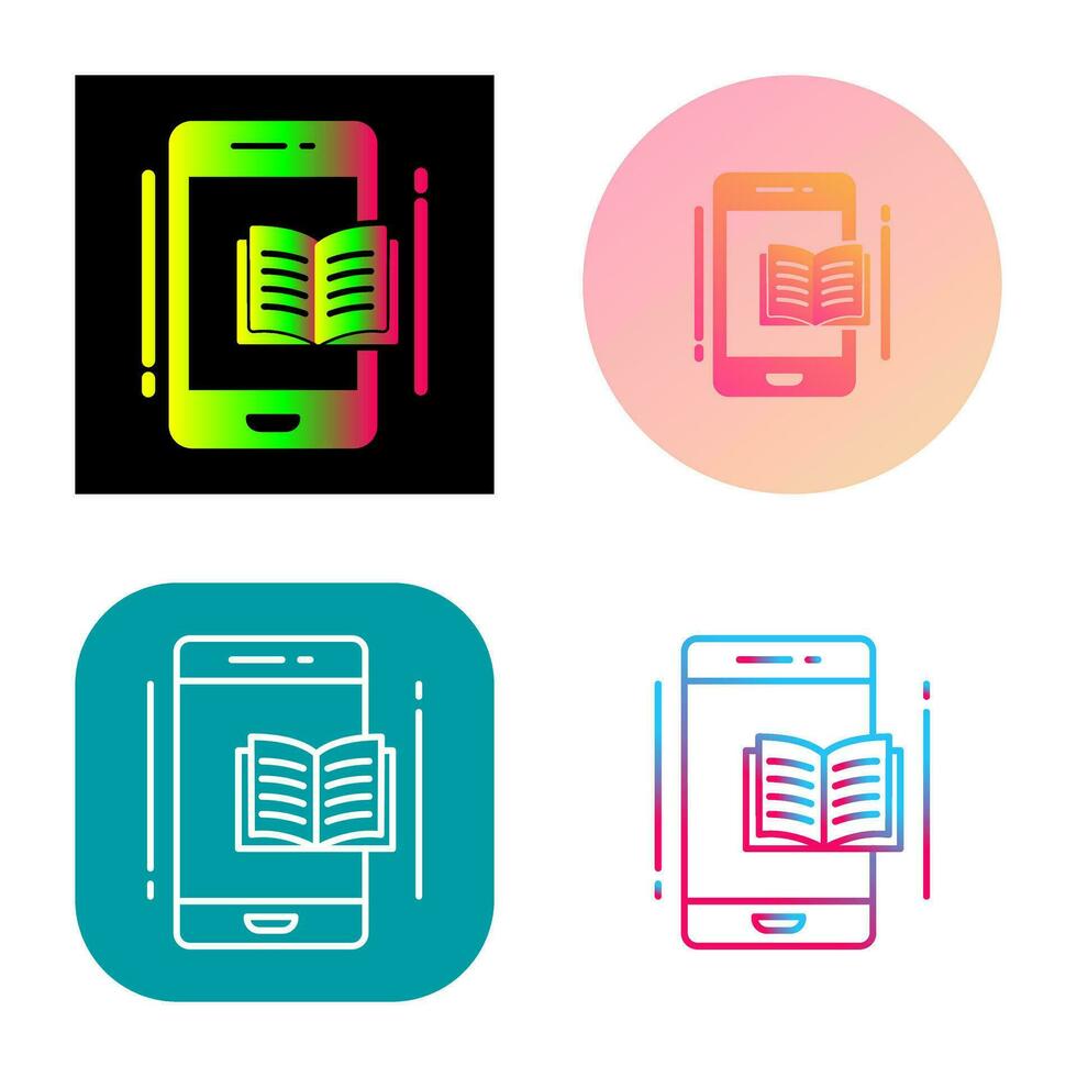 E Book Vector Icon