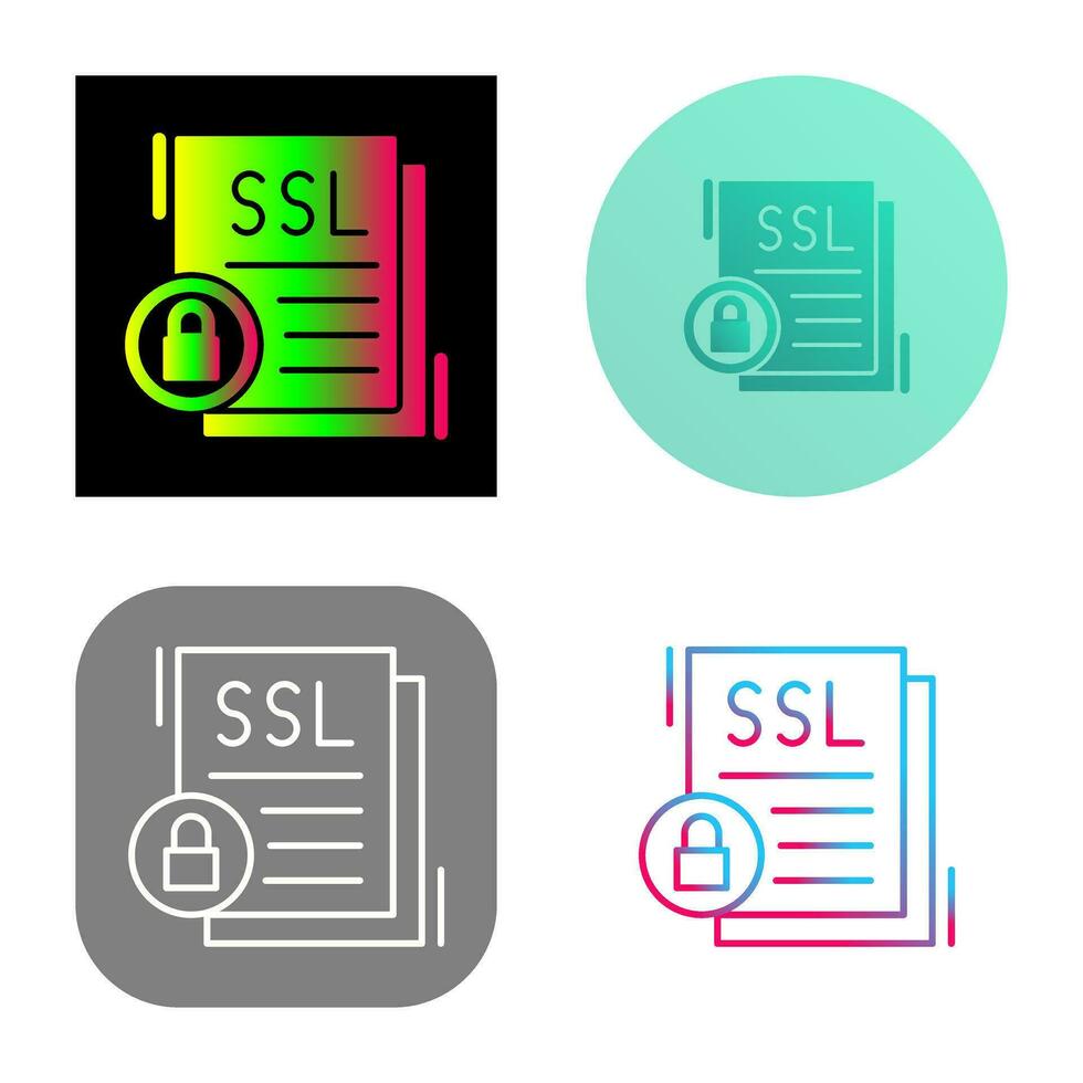 icono de vector de ssl