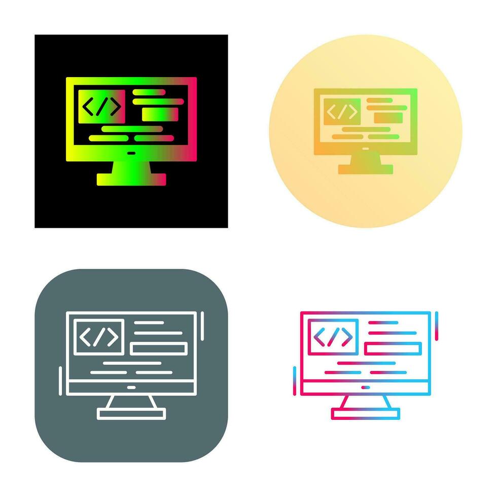 Coding Vector Icon