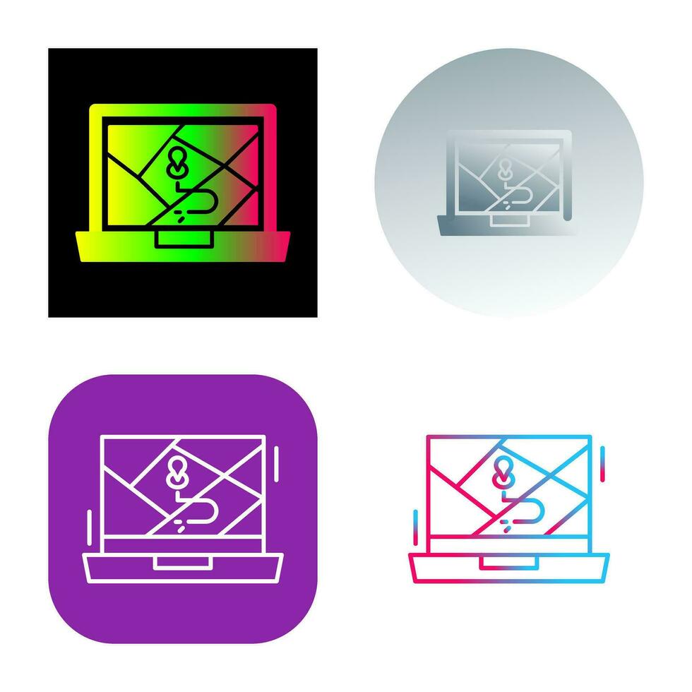 Google Map Vector Icon