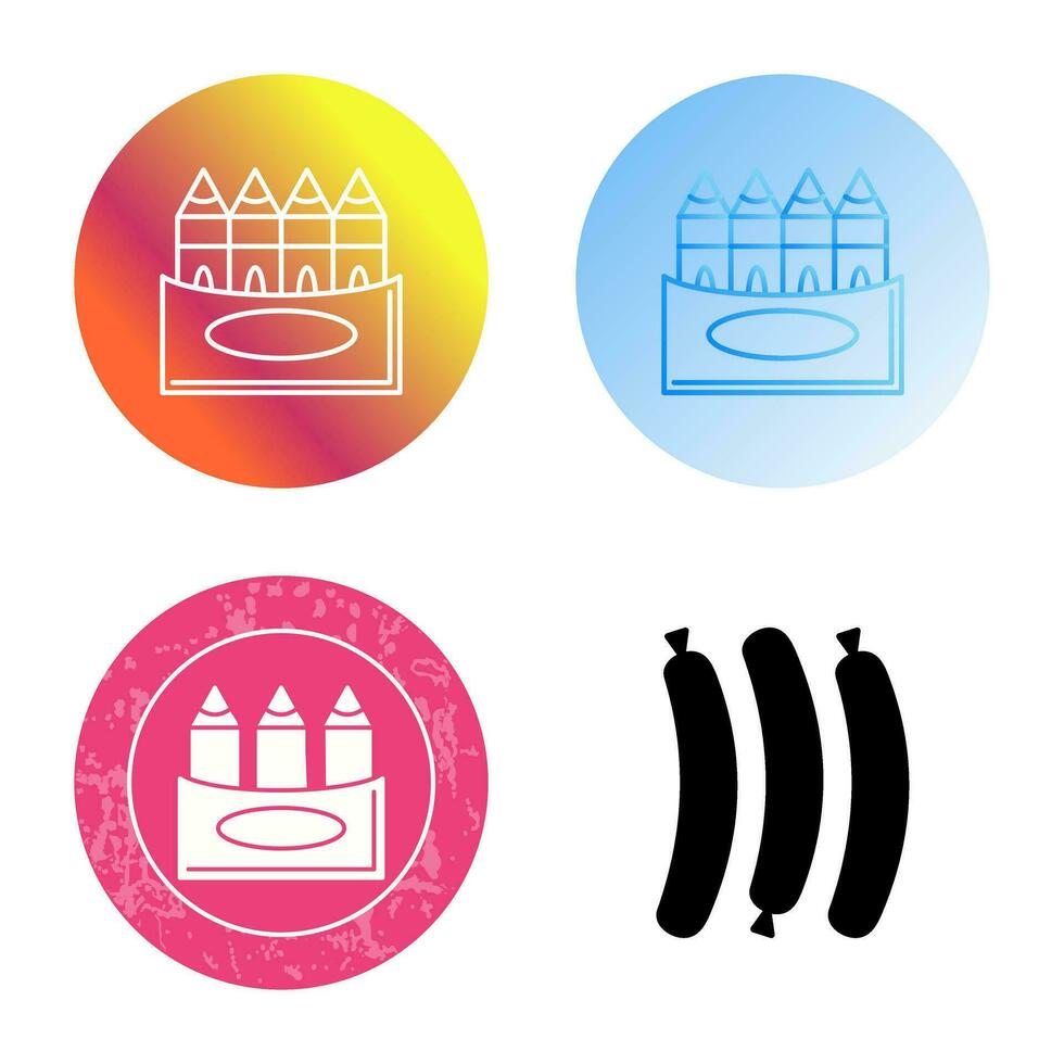 Crayons Vector Icon