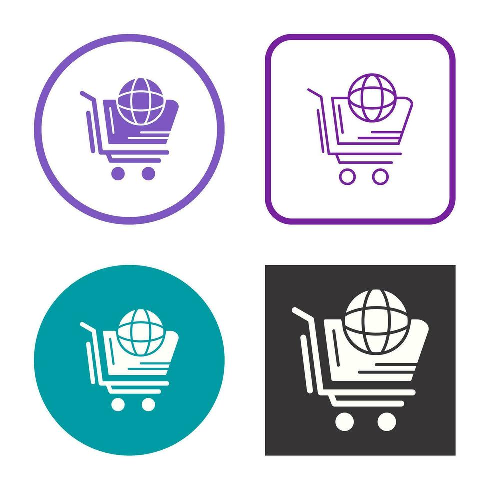 World Shopping Vector Icon