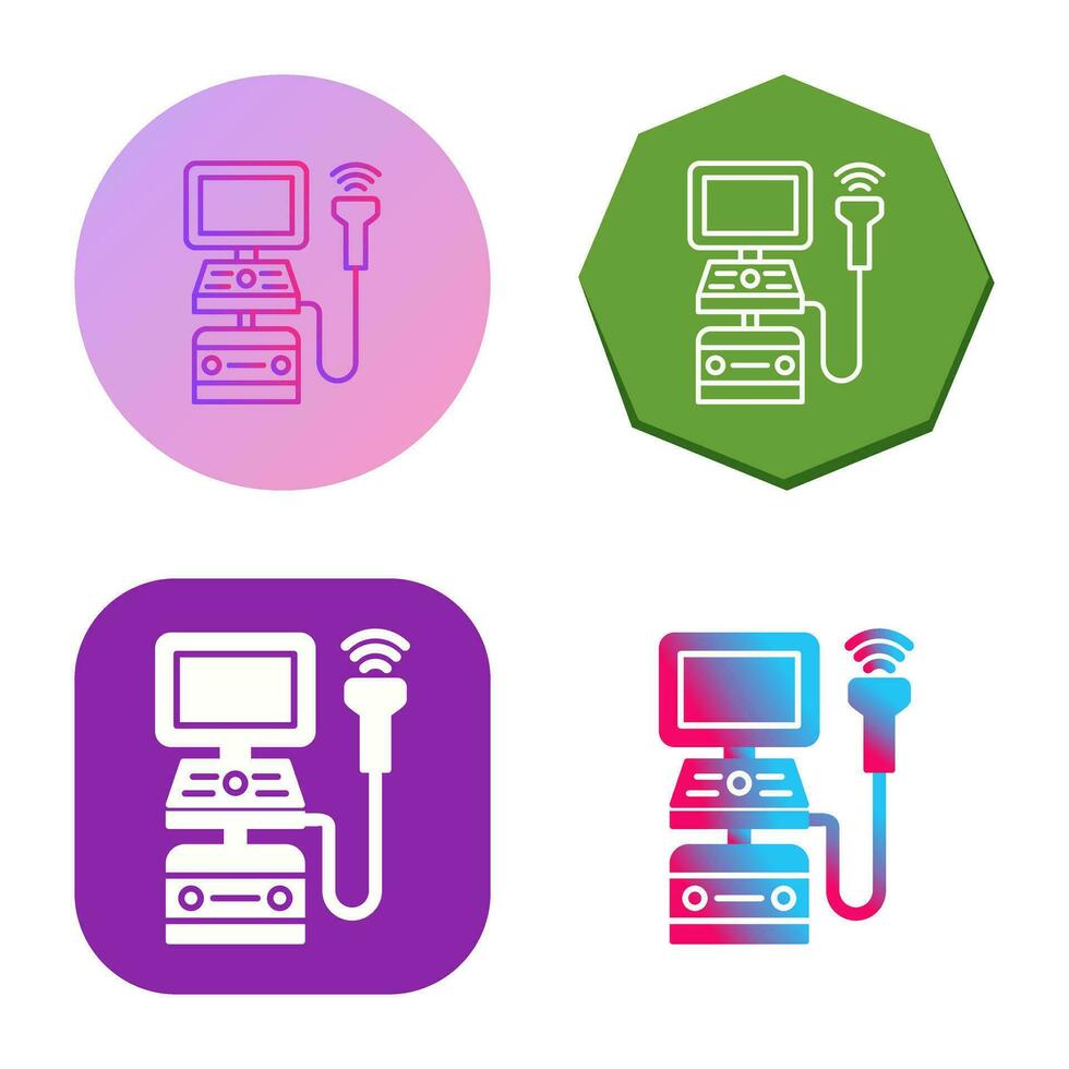 Ultrasound Machine Vector Icon